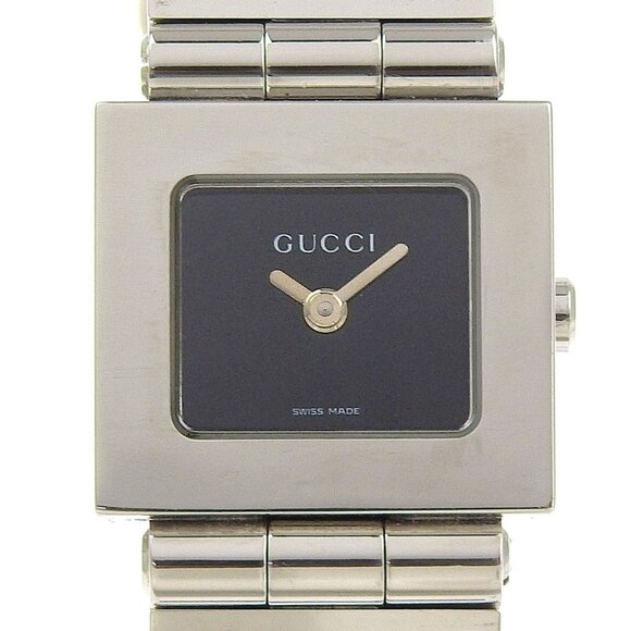 GUCCI Watches 600L blackDial Stainless Steel Quartz Analog display Women - Picture 1 of 8